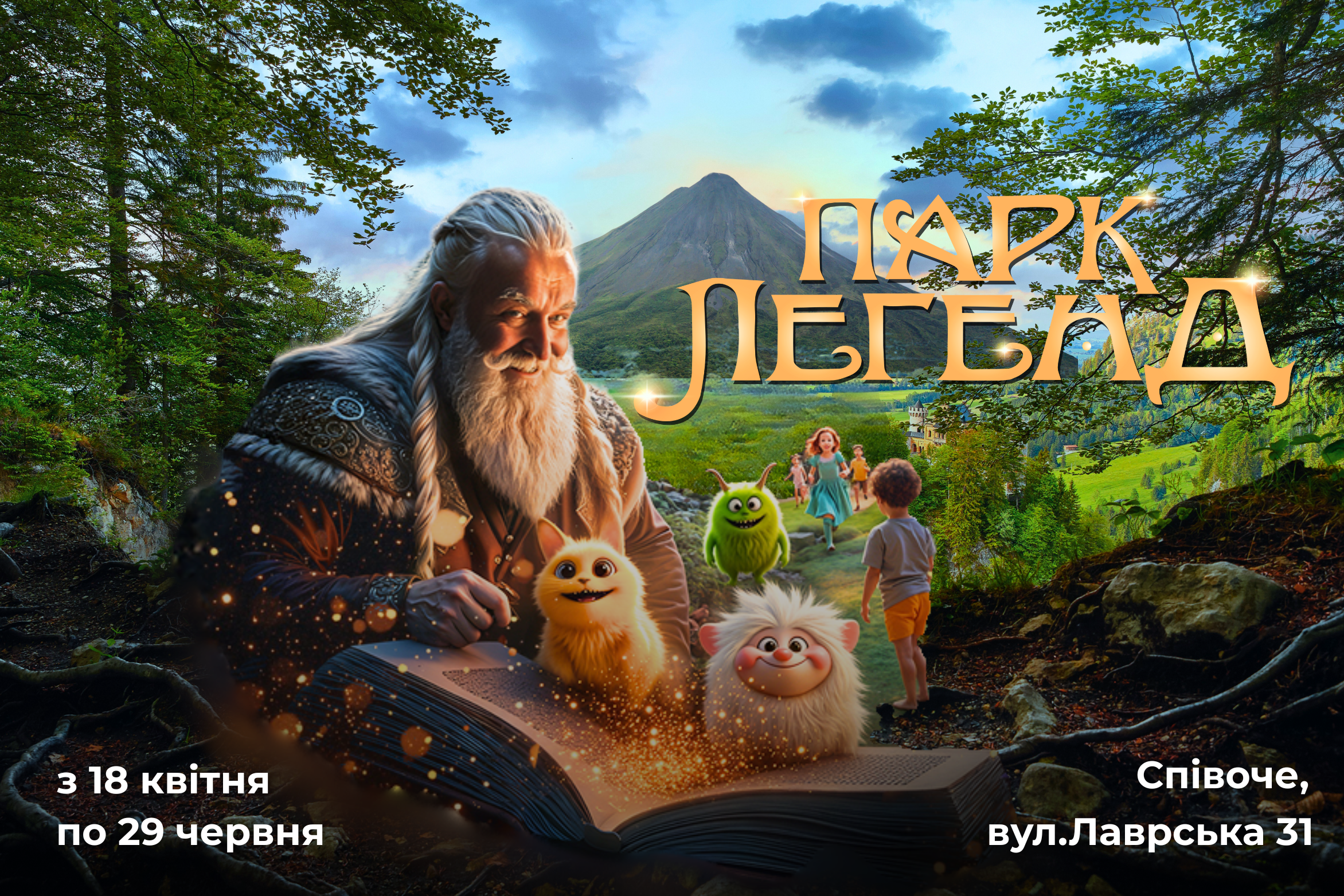 В Киеве открывают "Парк Легенд": великаны, тролли и магические существа оживут с помощью ИИ (фото)